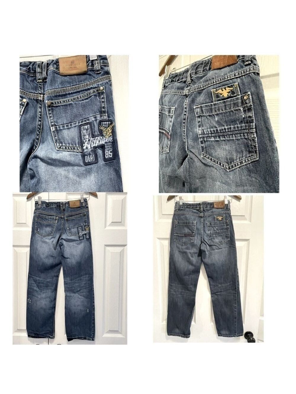 Tommy Hilfiger Jeans Bundle Lot 2 pairs Boys Jeans adjustable waist size 12